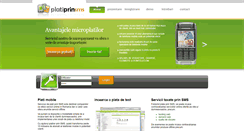 Desktop Screenshot of platiprinsms.ro